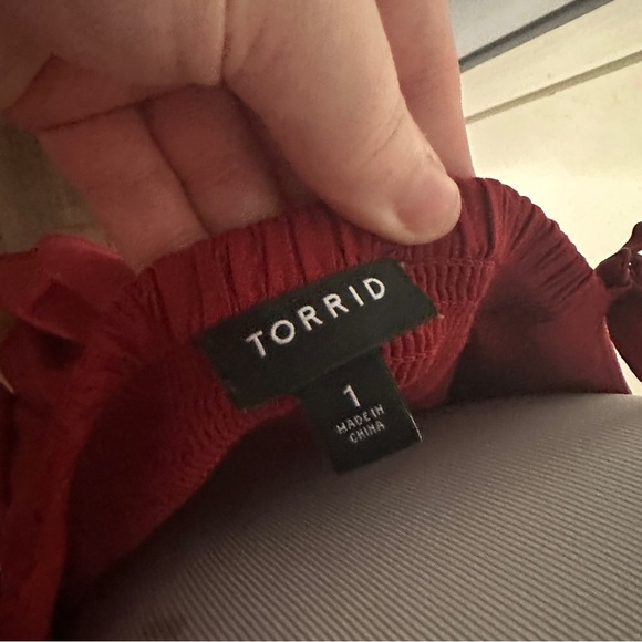 Torrid Mini Challis Skater Dress Red Size 1X - Picture 4 of 10